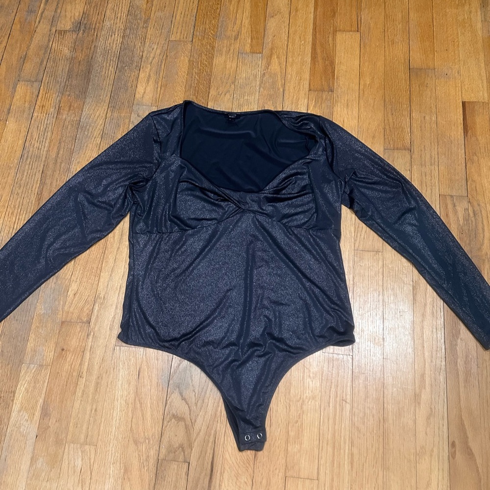 Express Black Body Contour Top